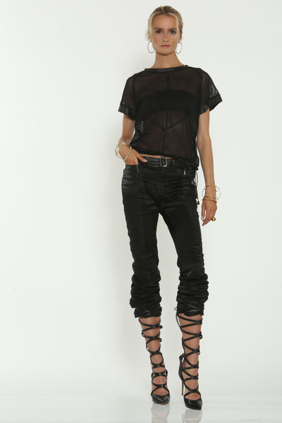 Bottoms - Silken-Leather Pant