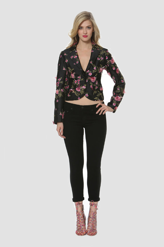 Coats And Jackets - Embellished Fitted Blazer