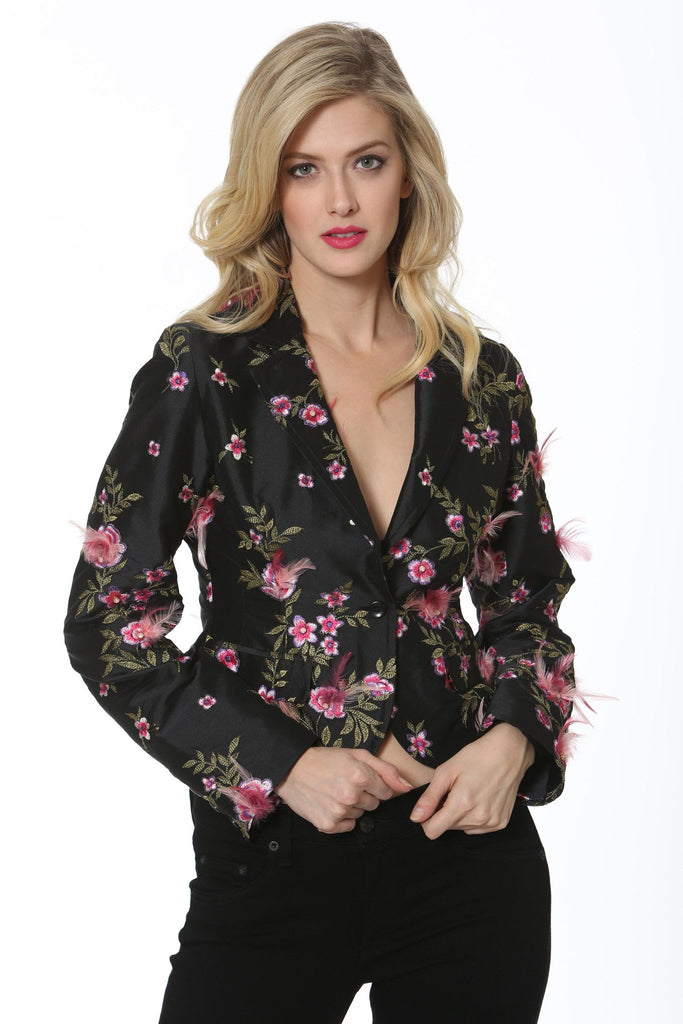 Coats And Jackets - Embellished Fitted Blazer