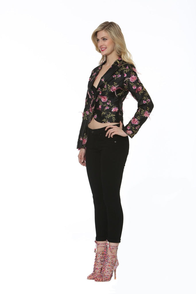 Coats And Jackets - Embellished Fitted Blazer